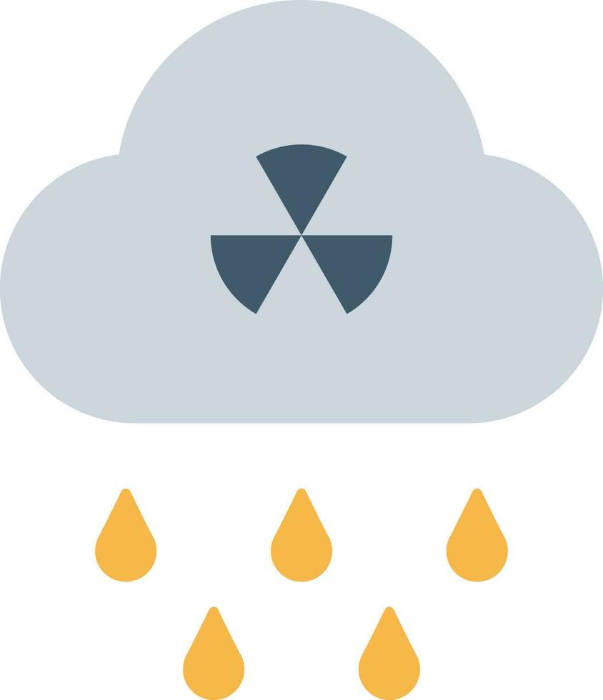 Acid Rain icon vector image.