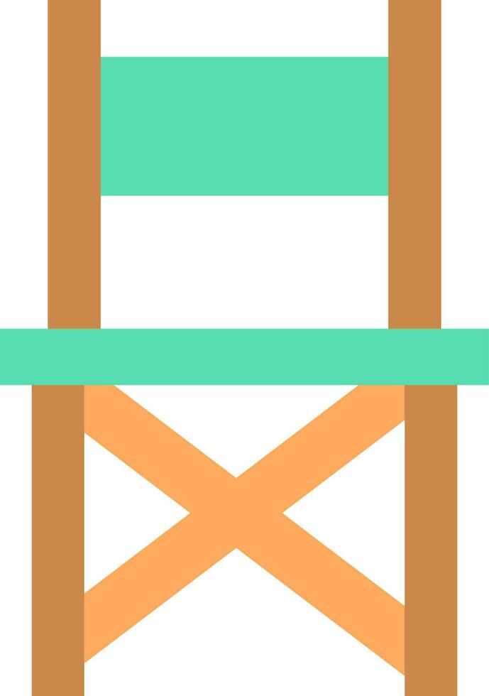 Camp Chair icon vector image.