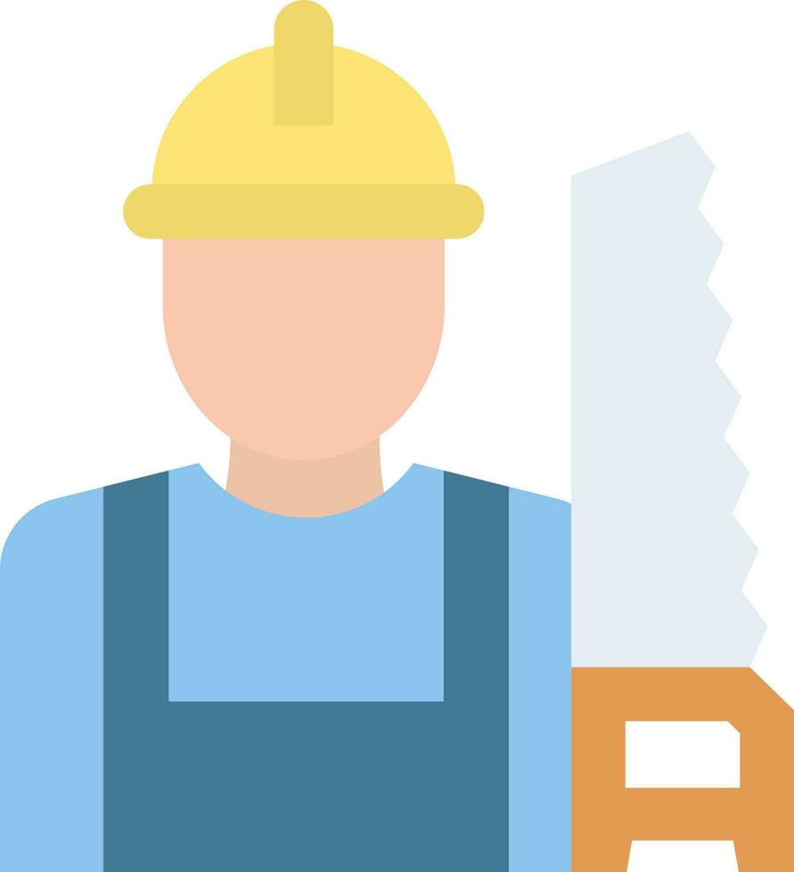 Carpenter icon vector image.