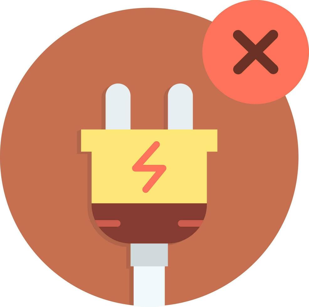 No Electricity icon vector image.