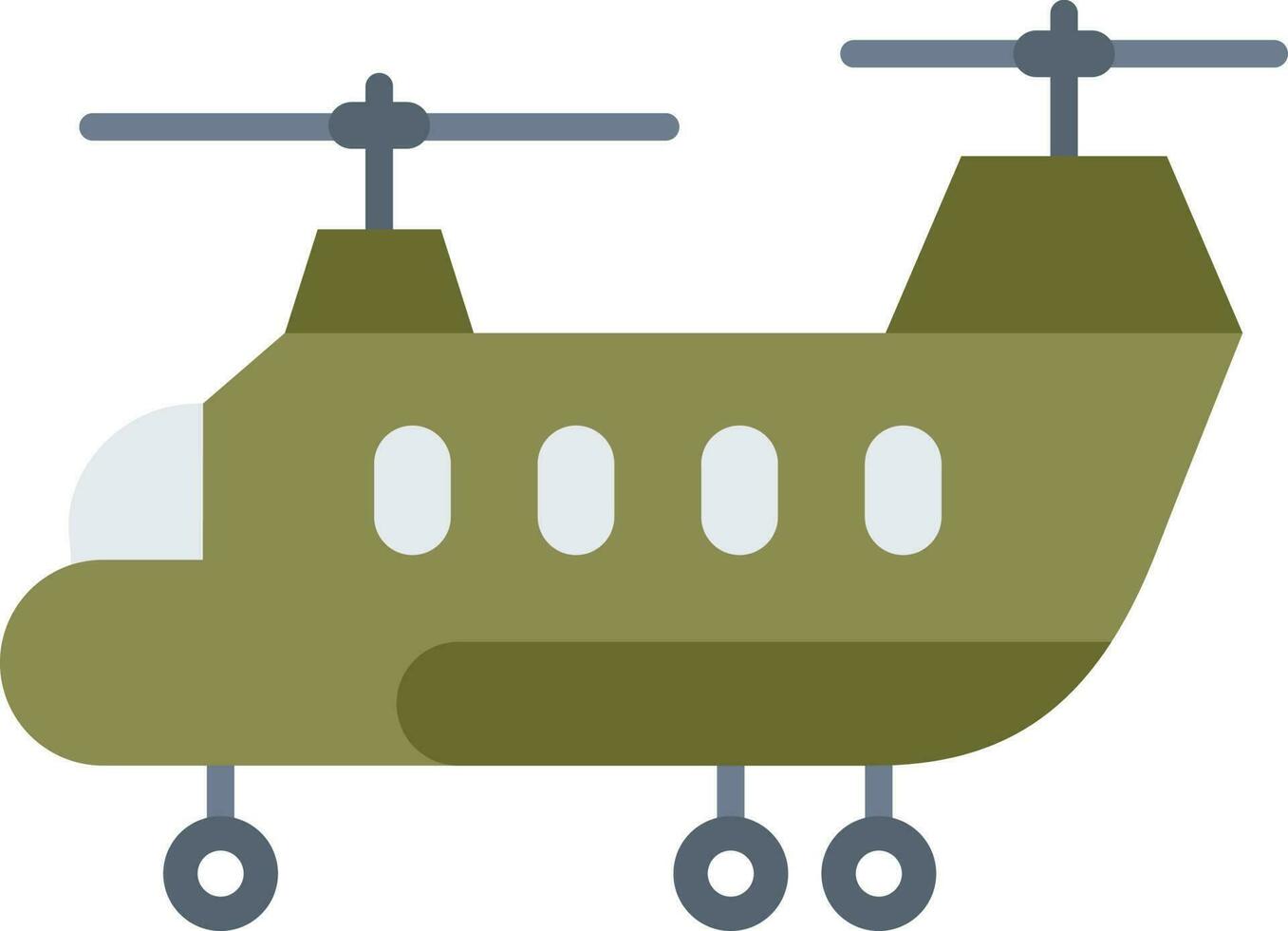 Ejército helicóptero icono vector imagen.