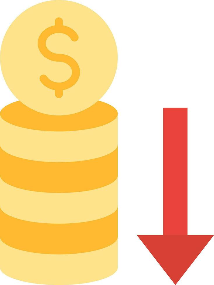 Money Loss icon vector image.