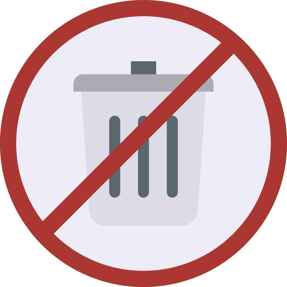 No Littering icon vector image.