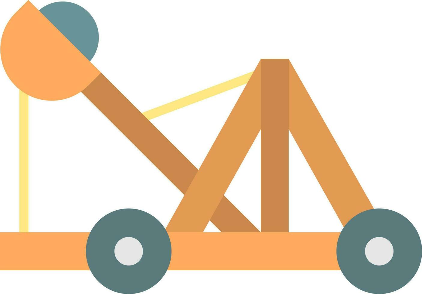 Catapult icon vector image.