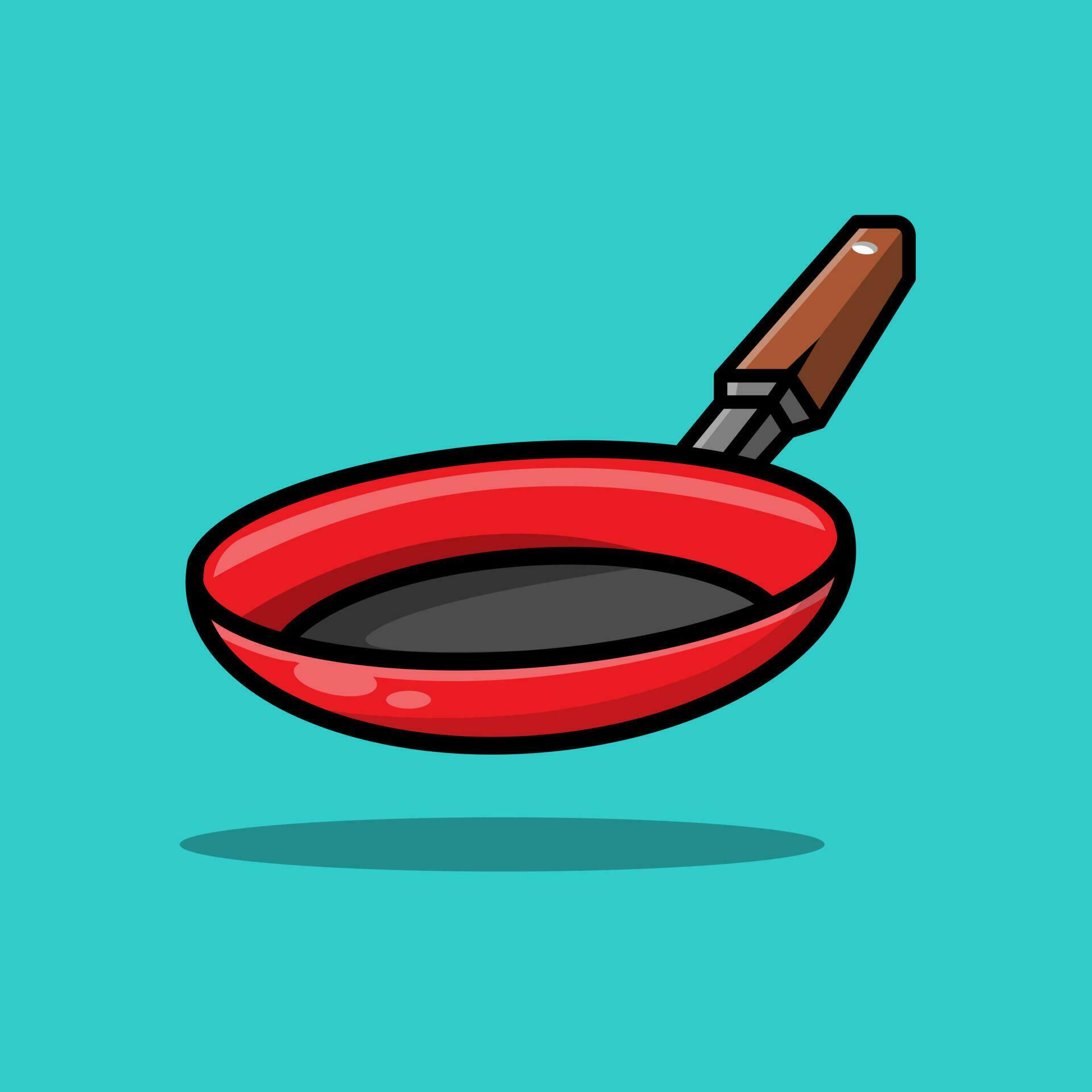 free frying pan vector illustration 24231385 Vector Art at Vecteezy