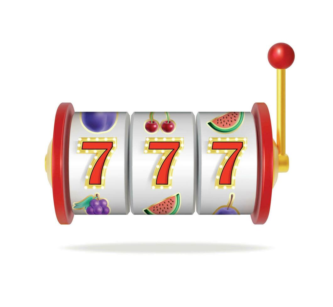 Realistic Detailed 3d Slot Machine . Vector 24231601 Vector Art at Vecteezy