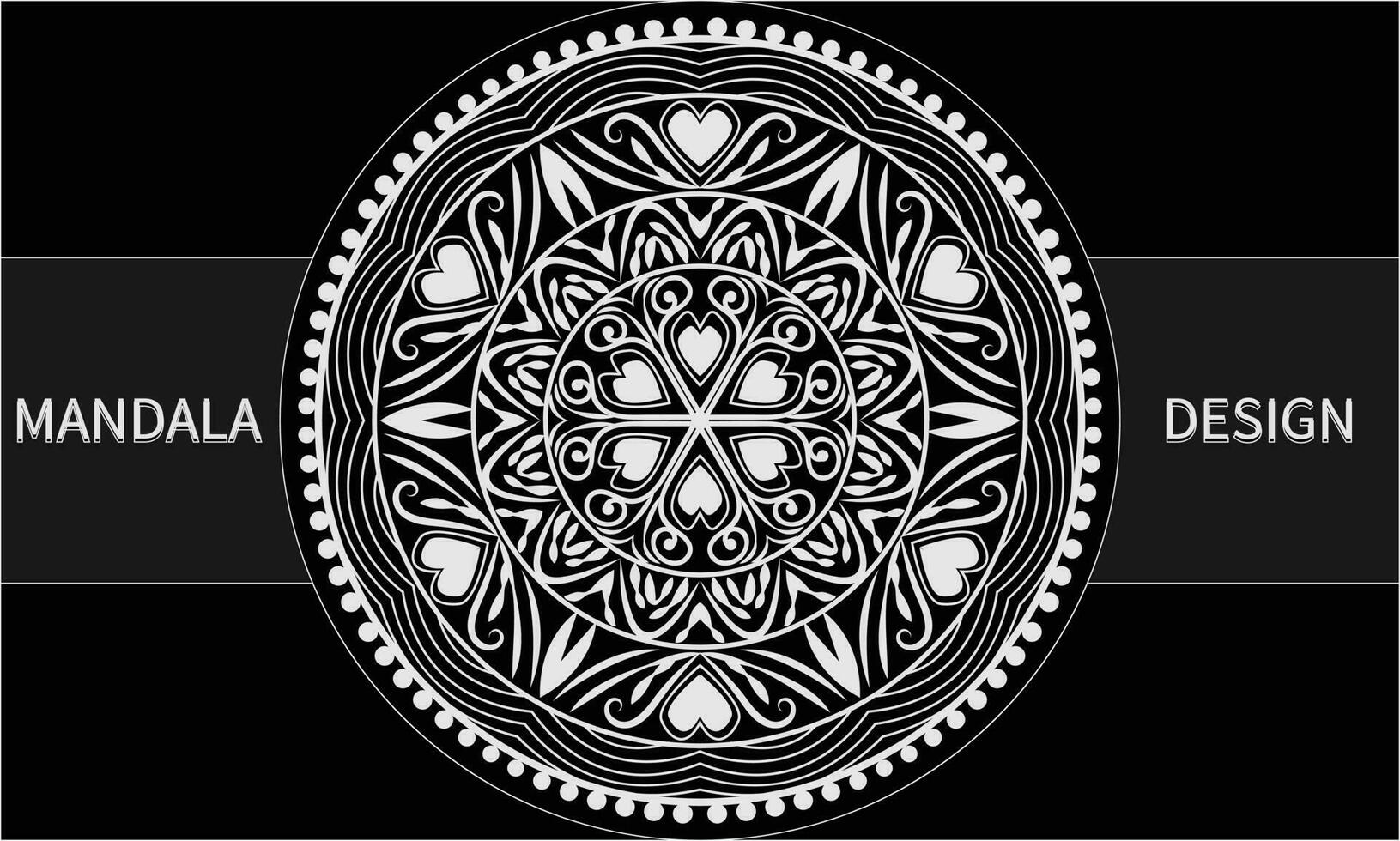 Mandala design. Abstract floral background Design. vector
