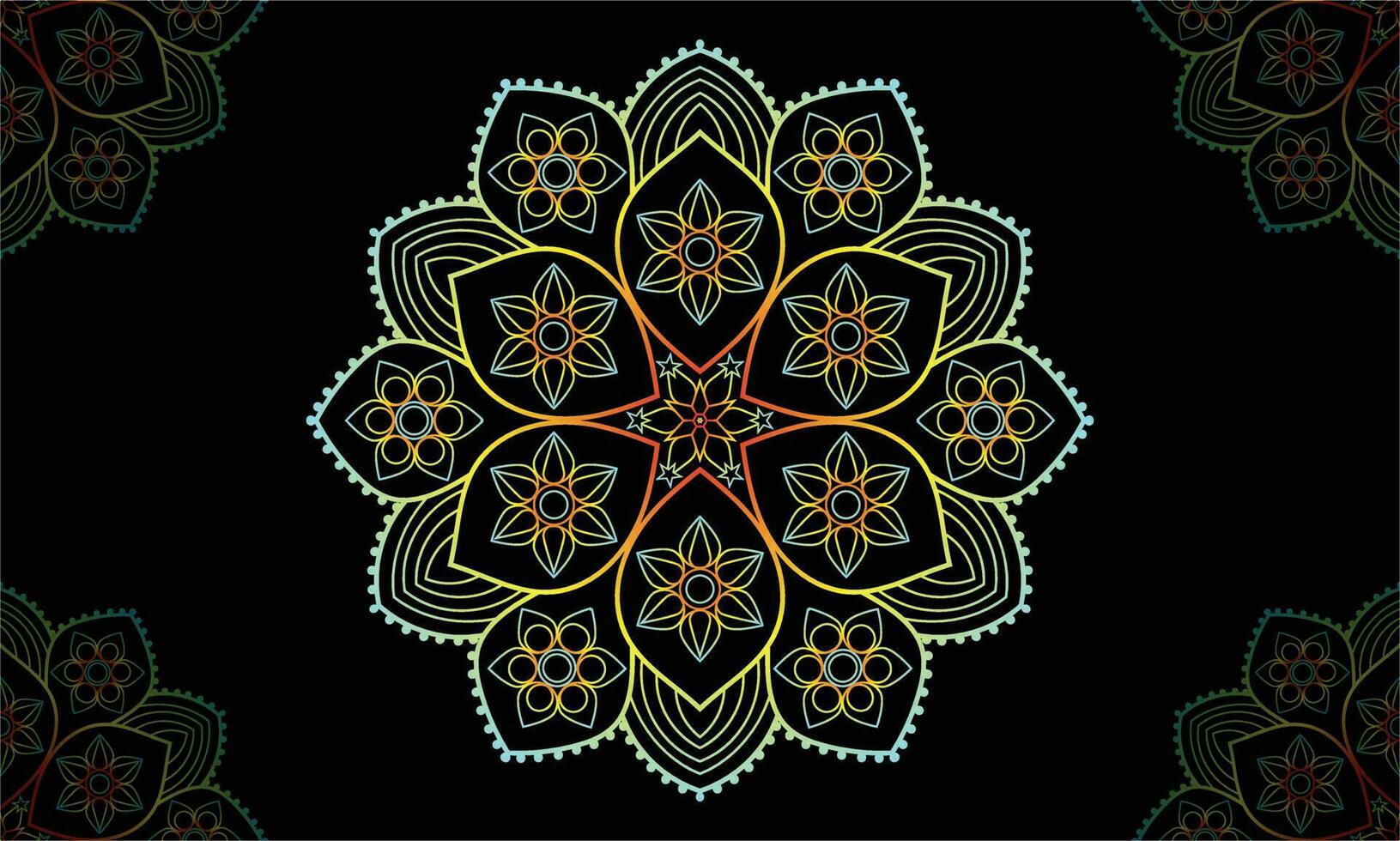 Mandala design. Abstract floral background Design. vector