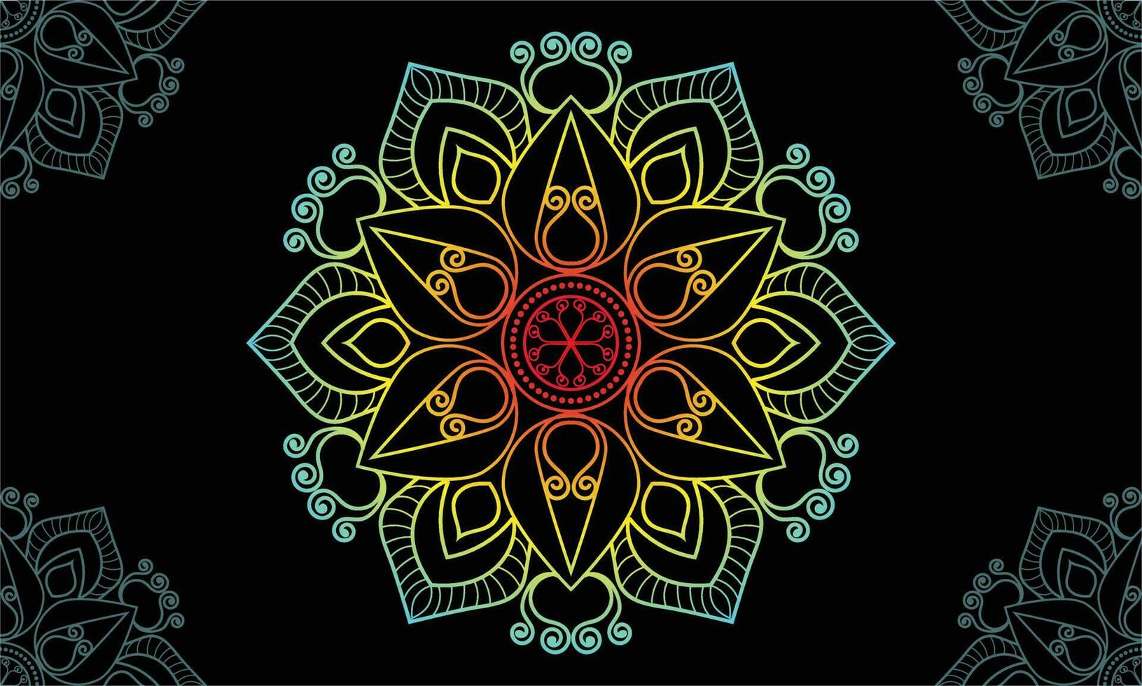 mandala diseño. resumen floral antecedentes diseño. vector