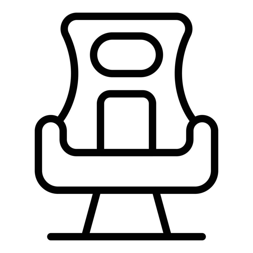 Work chair icon outline vector. Gamer equipment vector