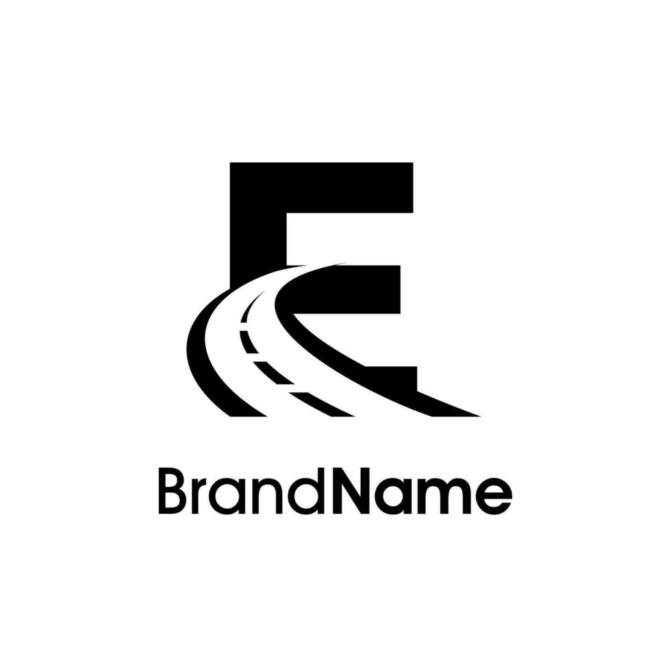 Simple Initial E Way Logo vector