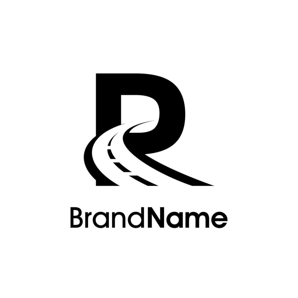 Simple Initial R Way Logo vector