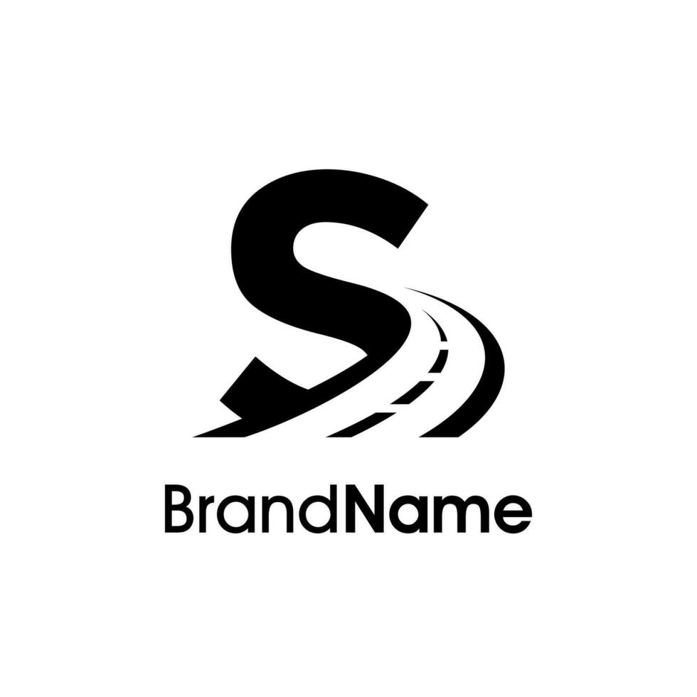 Simple Initial S Way Logo vector