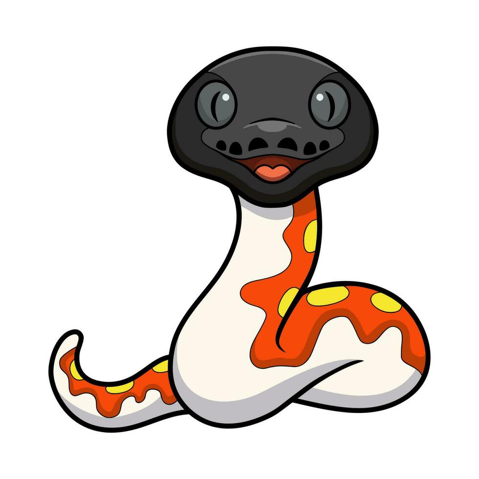 Cute red blood python cartoon 24232167 Vector Art at Vecteezy