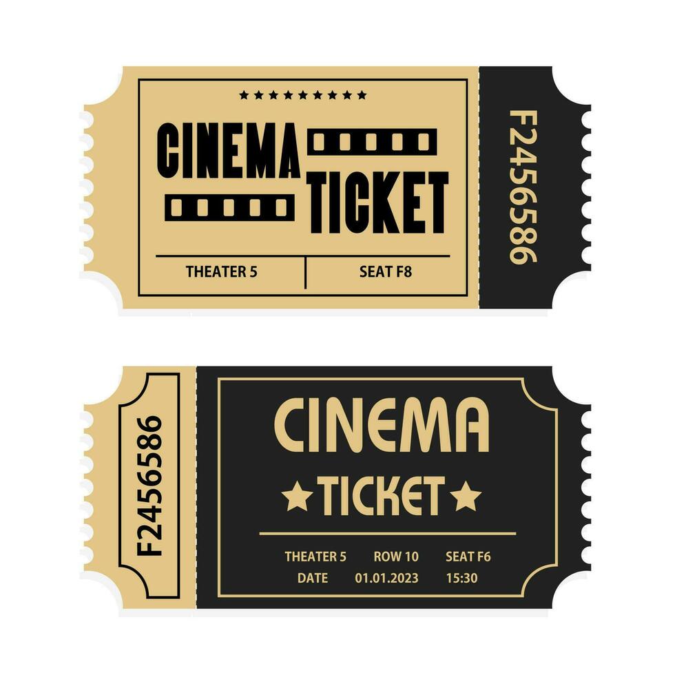 cinema ticket, cinema or movie ticket. 24232337 Vector Art at Vecteezy