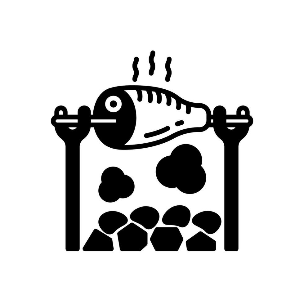 Smoked Meat icon in vector. Illustration vector