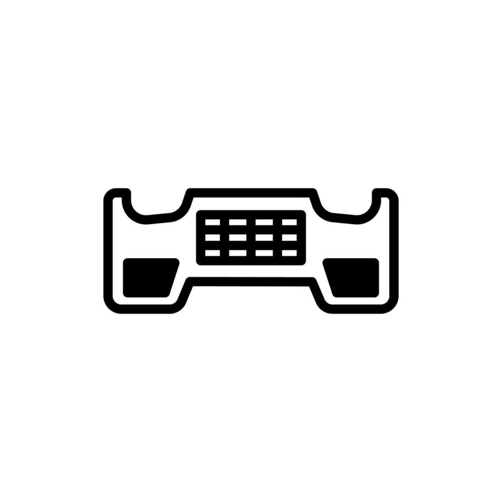 Bumper icon in vector. Illustration vector