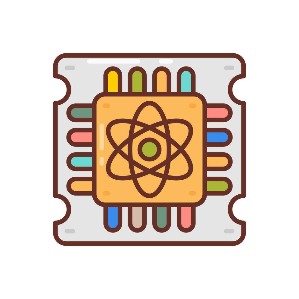 Quantum Computing icon in vector. Illustration vector