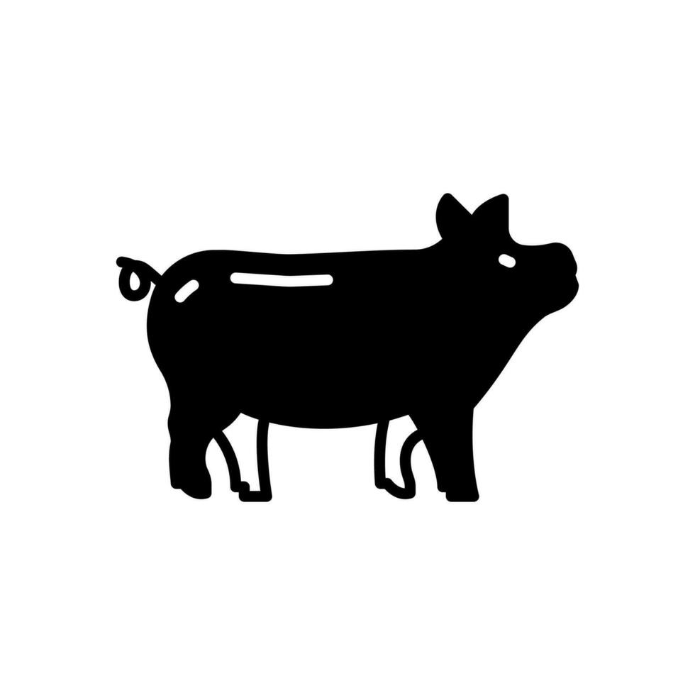 Pork icon in vector. Illustration vector