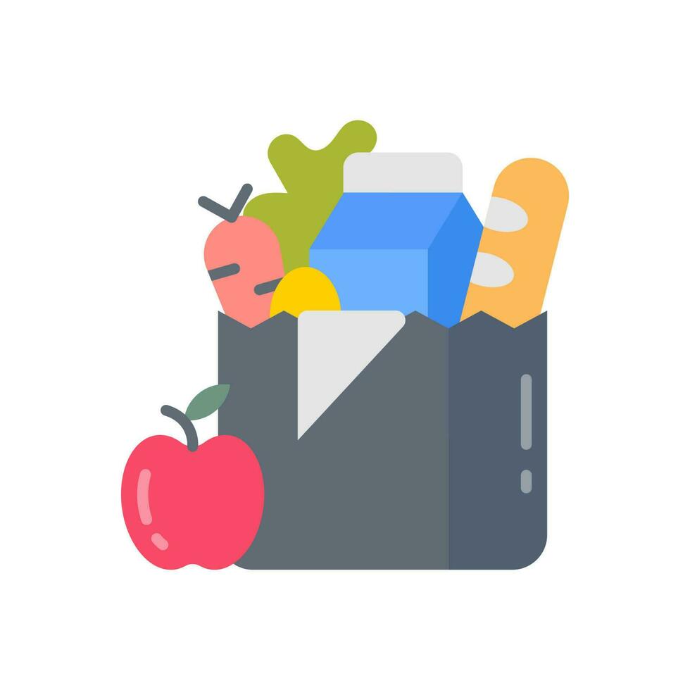 Groceries icon in vector. Illustration vector