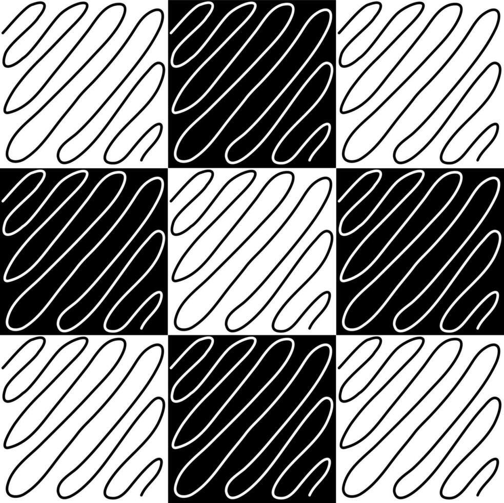 resumen negro y blanco monocromo modelo. geometría, caligrafía vector