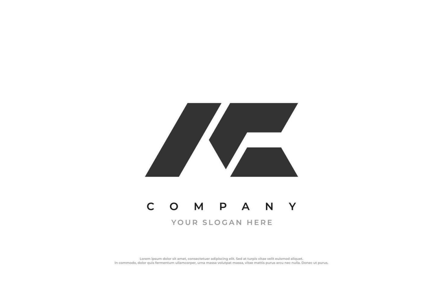 Initial Letter AC Monogram Logo Design Vector