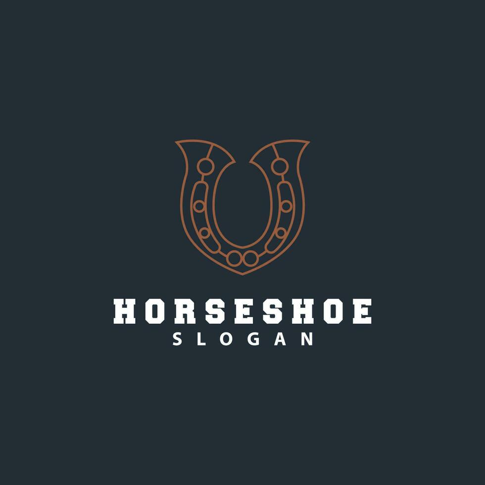 herradura logo, caballo vector Clásico elegante antiguo retro Texas diseño, silueta símbolo icono