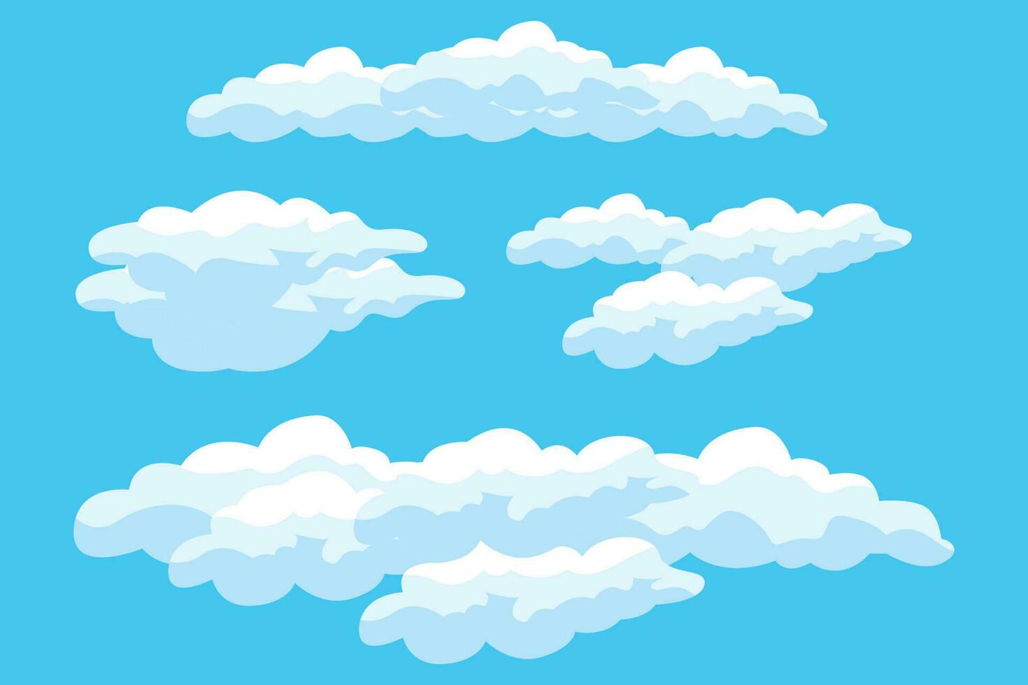 diseño de fondo de nube, ilustración de paisaje de cielo, vector de decoración, pancartas y carteles