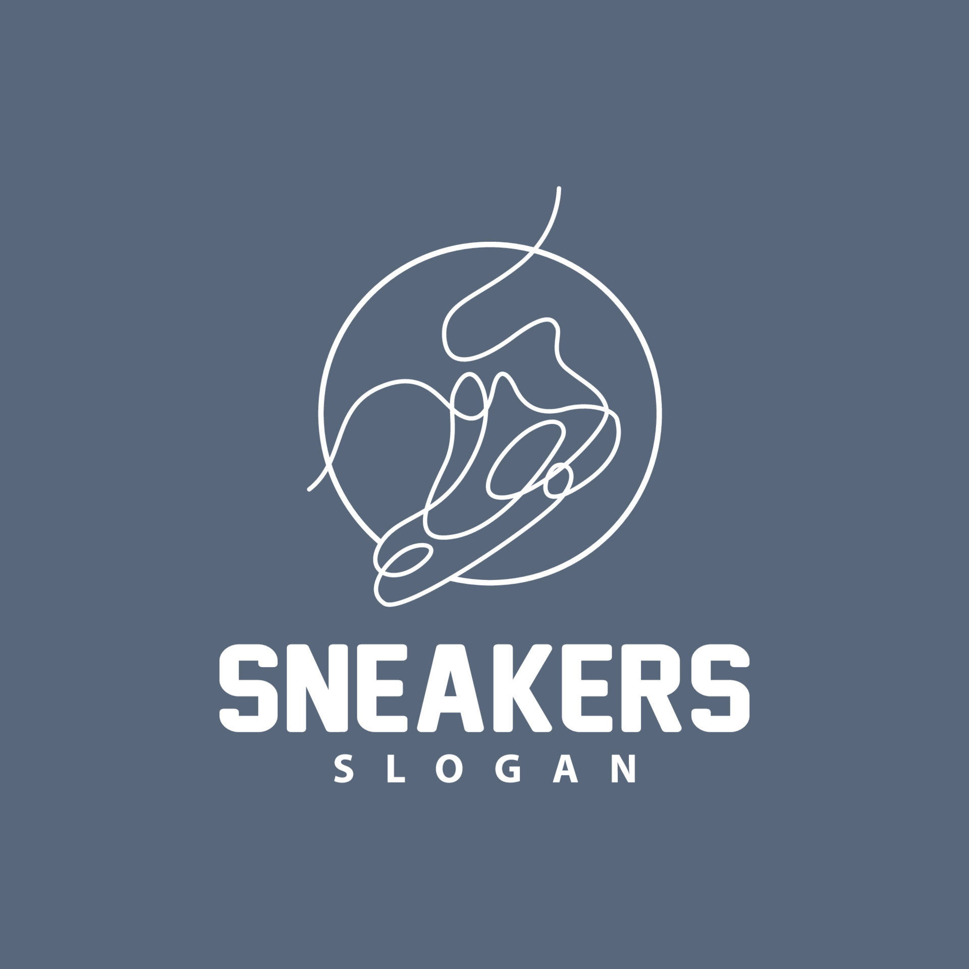 Shoes Logo, Shoes Design Simple Minimalist Line Style, Fashion Brand ...