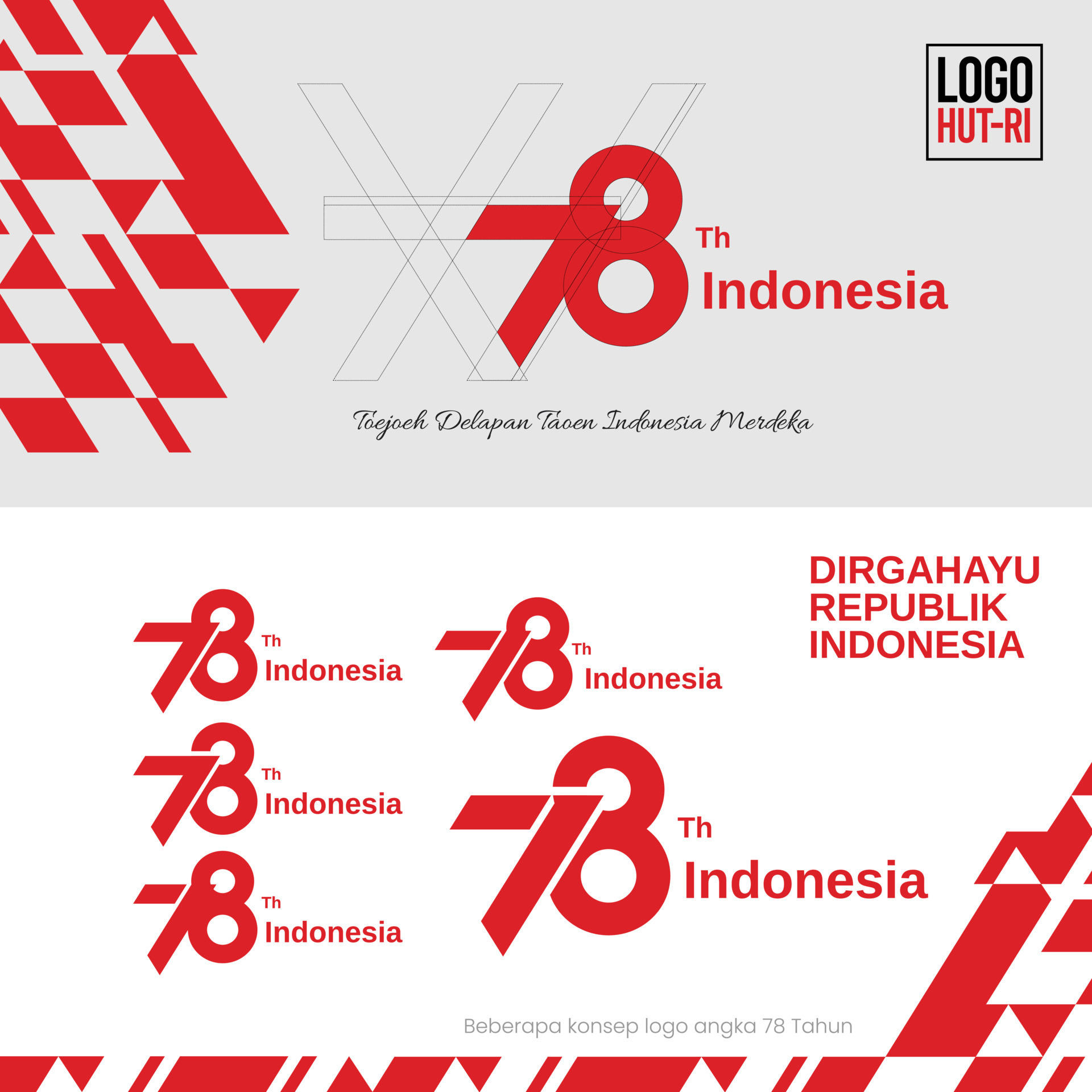 78 Years Anniversary Independence Day Of The Republic Of Indonesia 