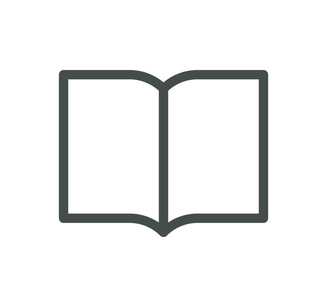 Book related icon outline and linear vector. vector