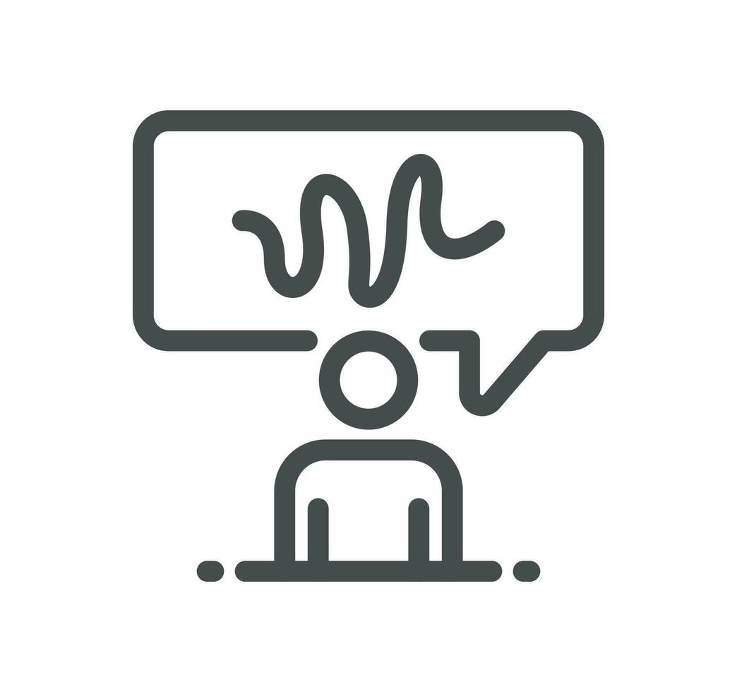 Biometric related icon outline and linear vector. vector