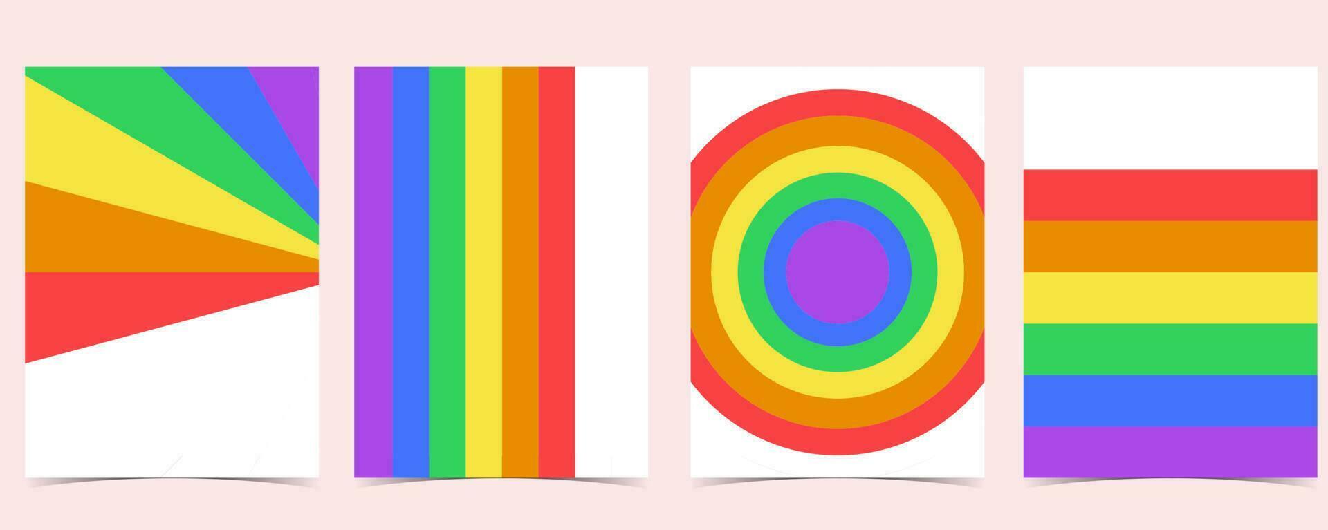 rainbow vivid background for pride month vector