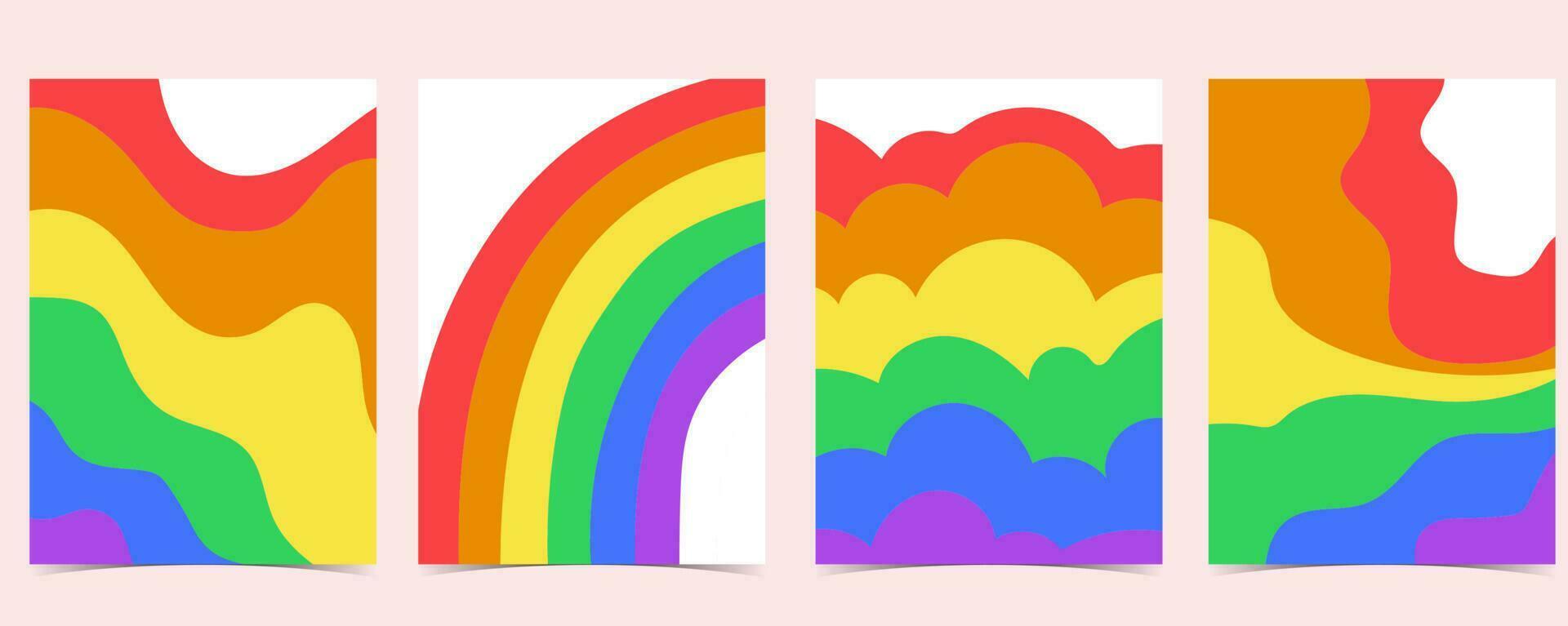 rainbow vivid background for pride month vector