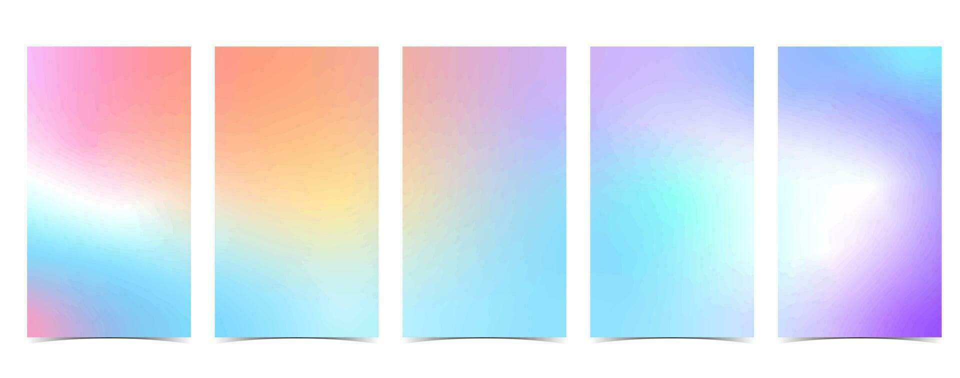 rainbow gradient for social media background vector