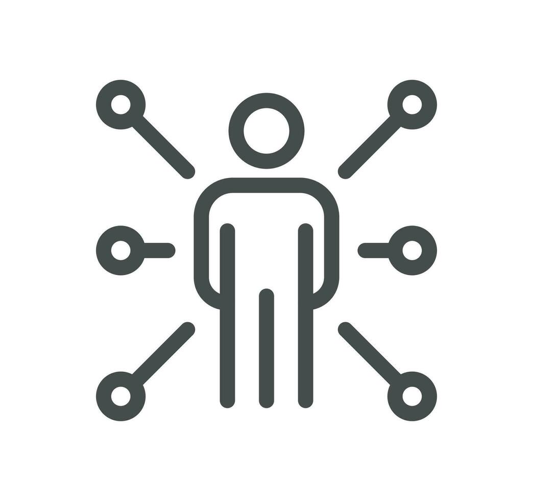 Core values related icon outline and linear vector. vector