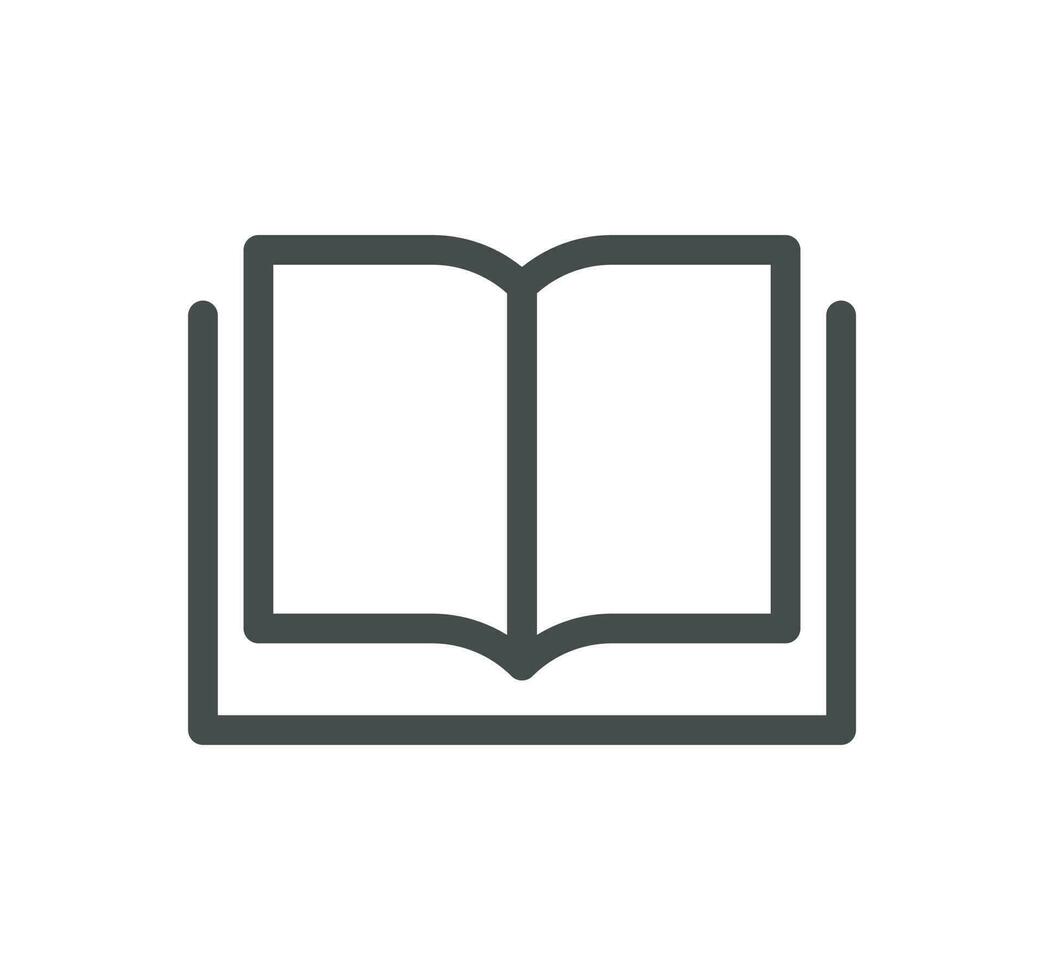 Book related icon outline and linear vector. vector
