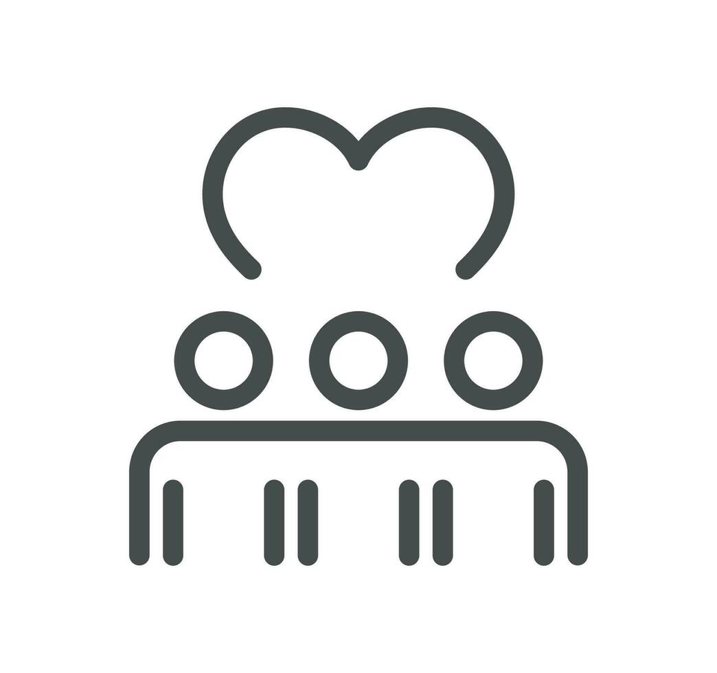 Core values related icon outline and linear vector. vector