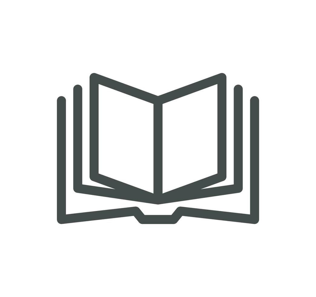 Book related icon outline and linear vector. vector