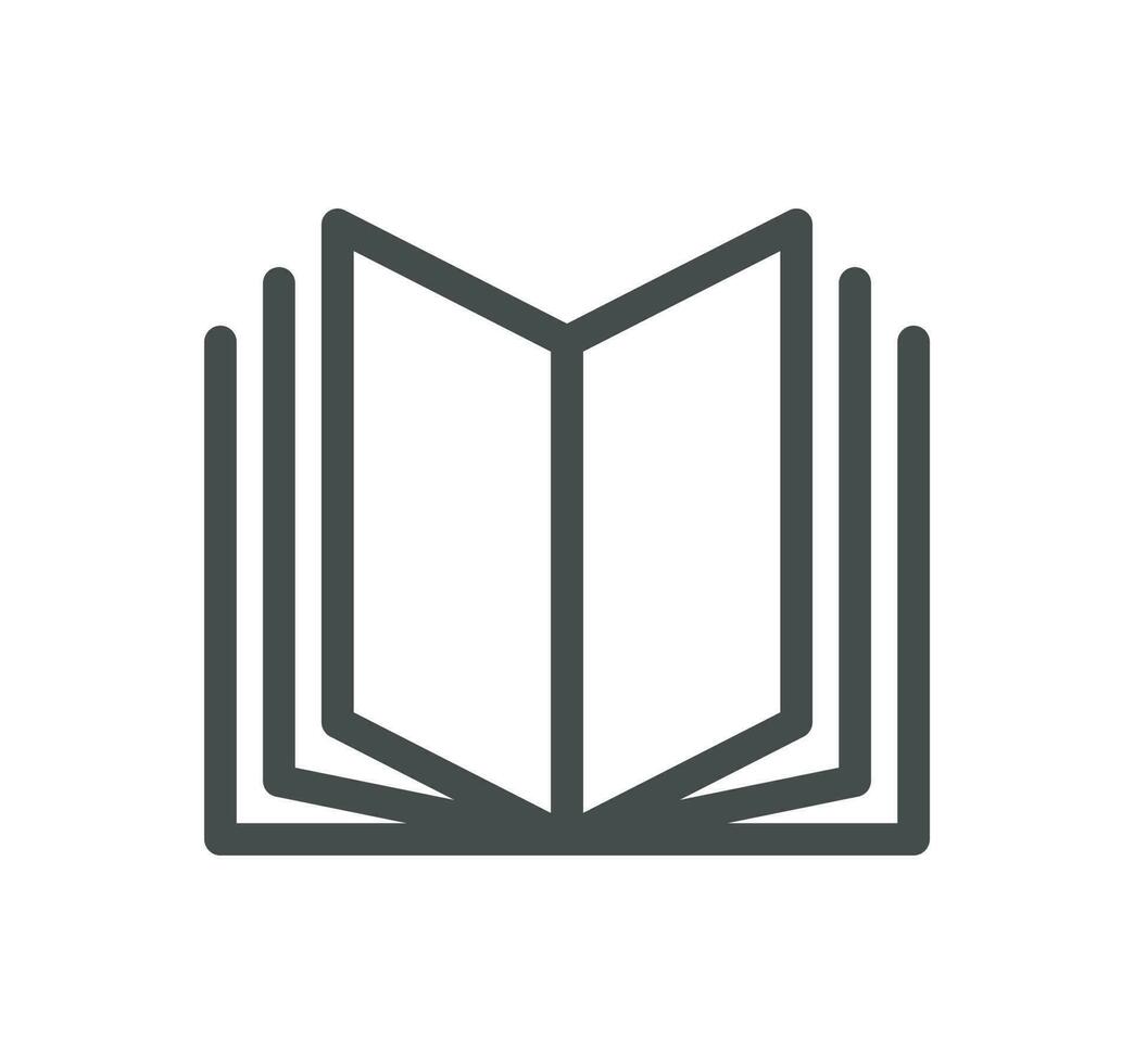 Book related icon outline and linear vector. vector