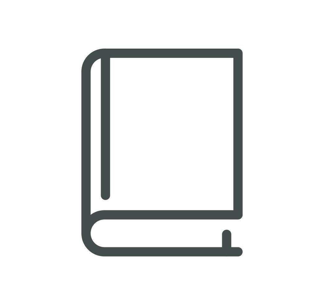 Book related icon outline and linear vector. vector