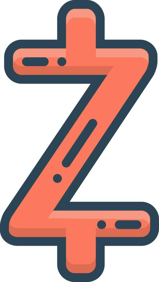 color icono para zcash vector