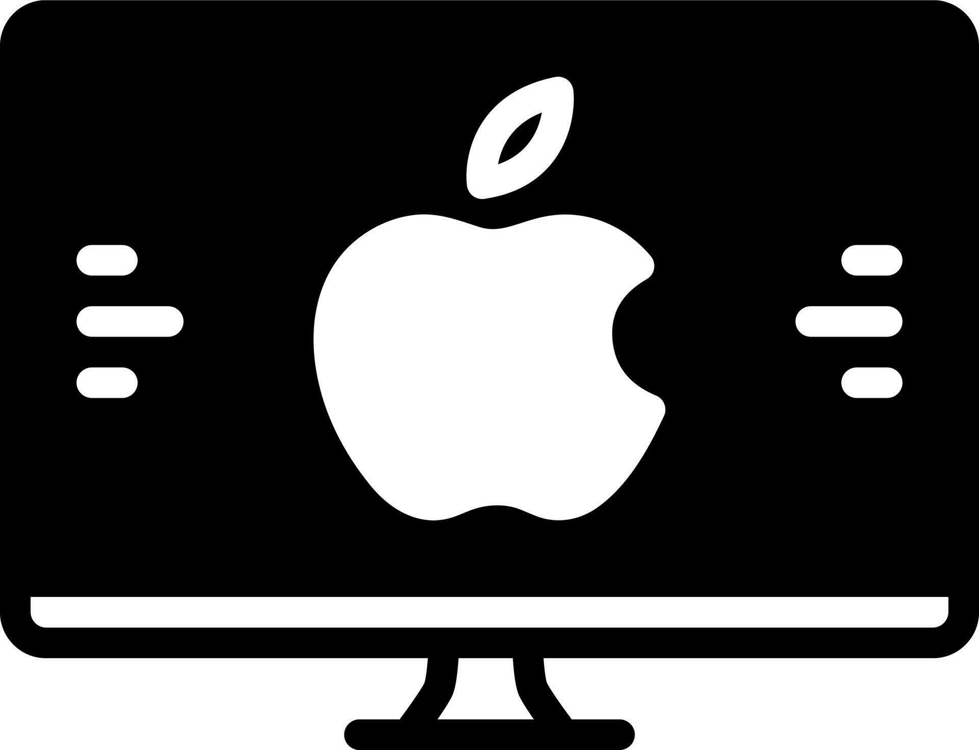 solid icon for mac 24233870 Vector Art at Vecteezy