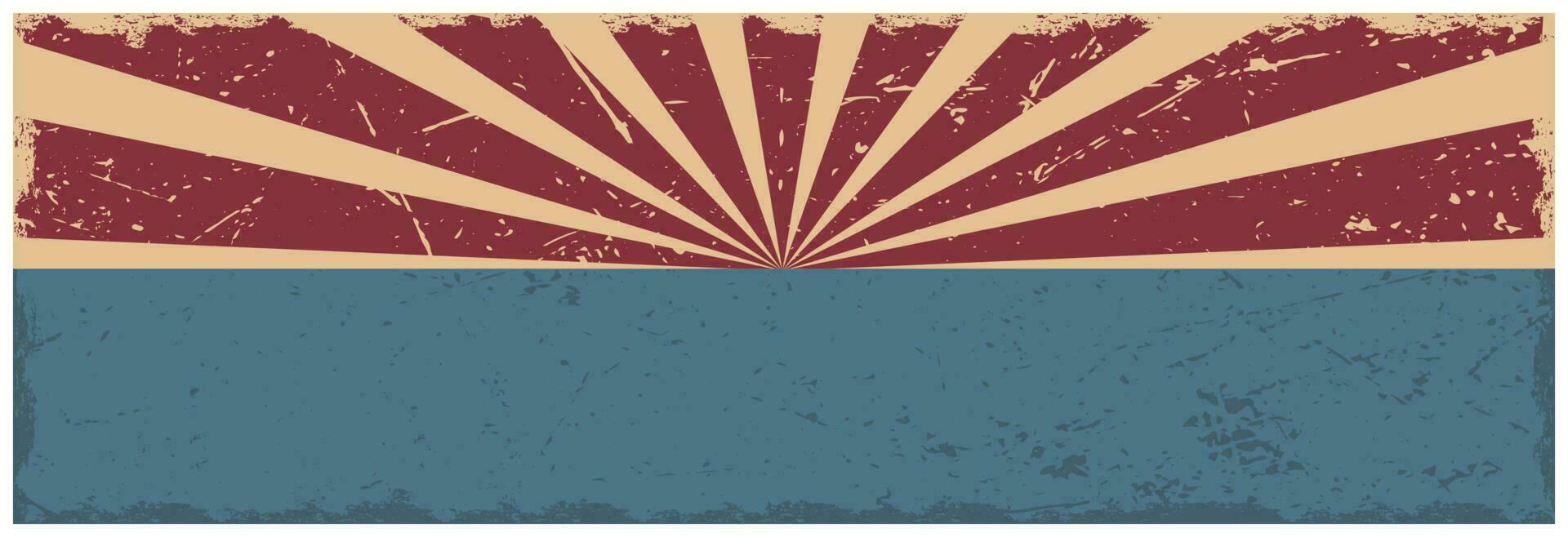 Retro striped design with space for text. Postcard or invitation. vector