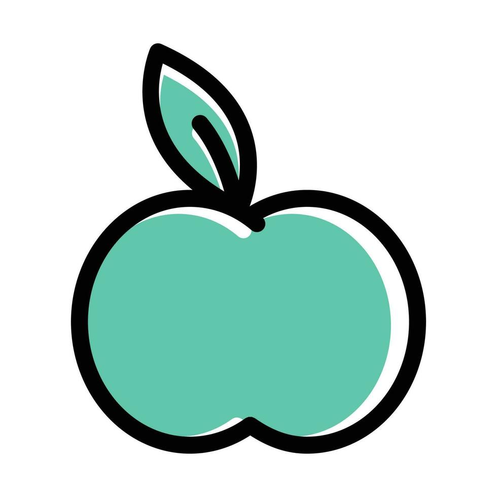 icono de manzana vector