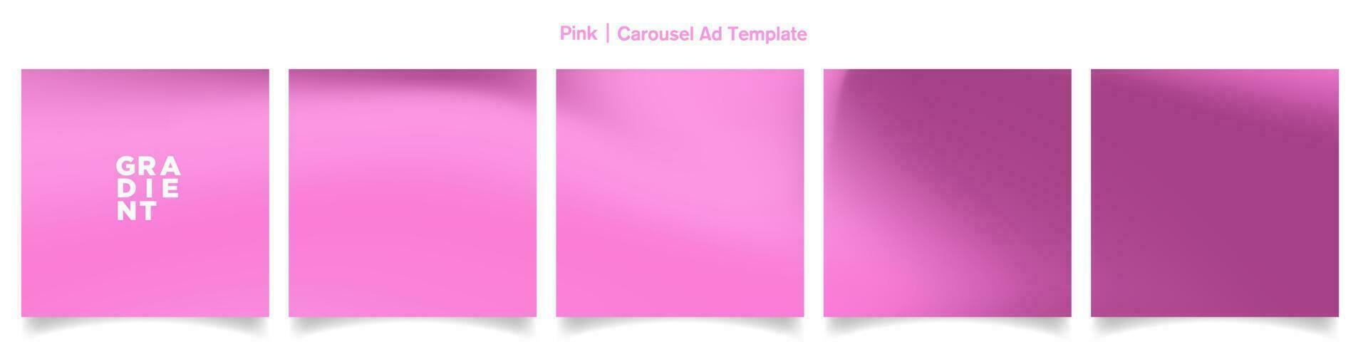 Bold Pink Holographic Gradient Abstract Background for social media posts. Vector Illustration. EPS 10