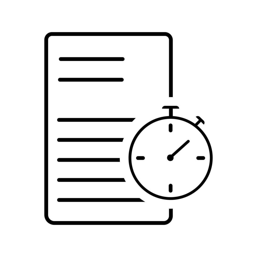 Time management icon vector. deadline illustration sign. timeline symbol or logo. vector