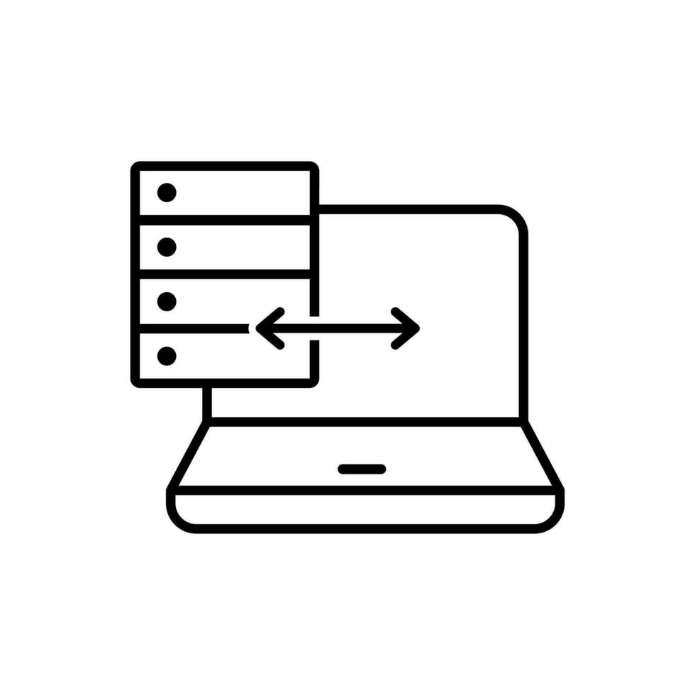 Data exchange icon vector. transfer information illustration sign. file conversion symbol or logo. vector