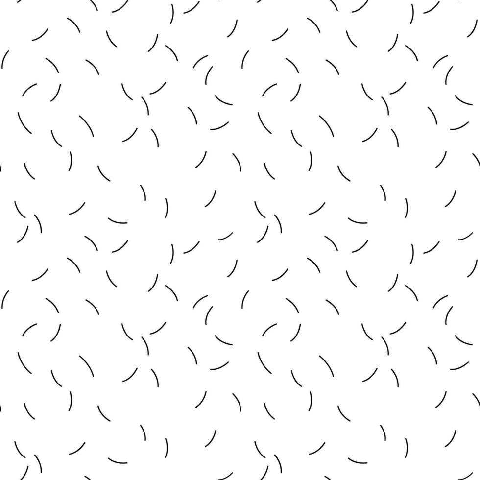 Abstract seamless pattern with wool. Vector illustration with oblong shapes. Monochrome background with small sticks.
