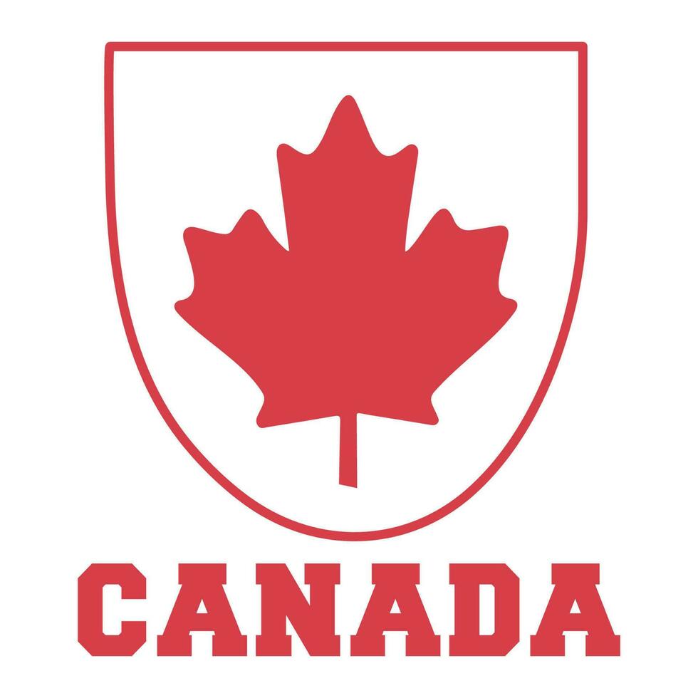 Proud to be Canadian T-shirt design Print vector